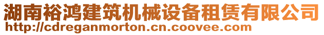 湖南裕鴻建筑機(jī)械設(shè)備租賃有限公司