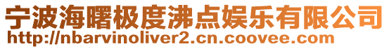 寧波海曙極度沸點娛樂有限公司