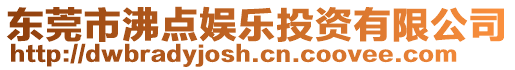東莞市沸點(diǎn)娛樂投資有限公司