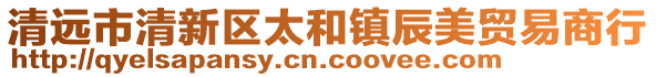 清遠(yuǎn)市清新區(qū)太和鎮(zhèn)辰美貿(mào)易商行