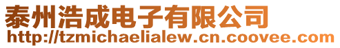 泰州浩成電子有限公司