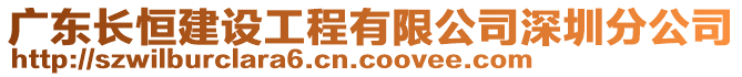 廣東長恒建設(shè)工程有限公司深圳分公司