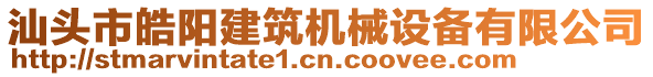 汕頭市皓陽建筑機(jī)械設(shè)備有限公司