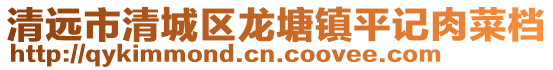 清遠(yuǎn)市清城區(qū)龍?zhí)伶?zhèn)平記肉菜檔