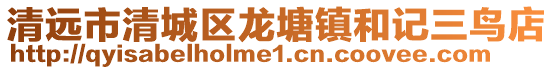 清遠(yuǎn)市清城區(qū)龍?zhí)伶?zhèn)和記三鳥店