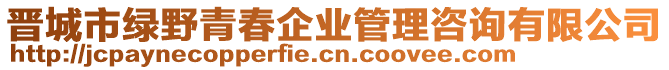 晉城市綠野青春企業(yè)管理咨詢有限公司