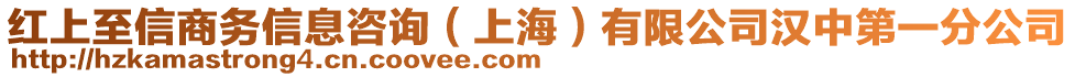 紅上至信商務信息咨詢(上海)有限公司漢中第一分公司