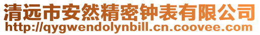 清遠(yuǎn)市安然精密鐘表有限公司