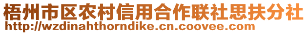 梧州市區農村信用合作聯社思扶分社