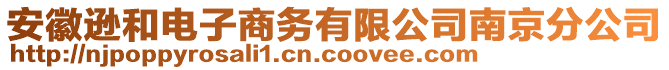 安徽遜和電子商務(wù)有限公司南京分公司