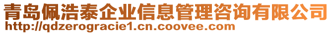 青岛佩浩泰企业信息管理咨询有限公司