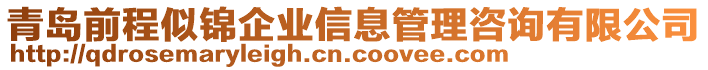 青岛前程似锦企业信息管理咨询有限公司