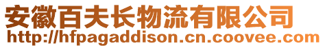 安徽百夫長物流有限公司