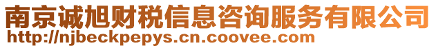 南京誠旭財稅信息咨詢服務有限公司