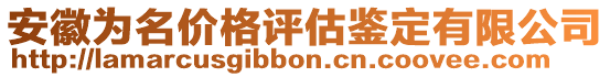 安徽為名價格評估鑒定有限公司