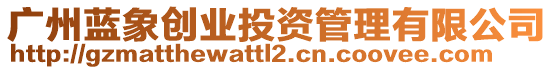 廣州藍(lán)象創(chuàng)業(yè)投資管理有限公司