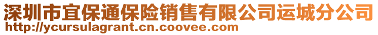 深圳市宜保通保險銷售有限公司運城分公司