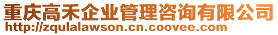 重慶高禾企業(yè)管理咨詢有限公司