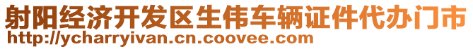 射陽經濟開發區生偉車輛證件代辦門市