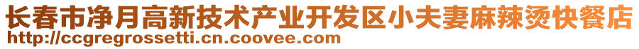 長春市凈月高新技術(shù)產(chǎn)業(yè)開發(fā)區(qū)小夫妻麻辣燙快餐店