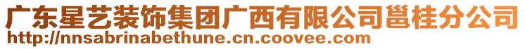 廣東星藝裝飾集團(tuán)廣西有限公司邕桂分公司