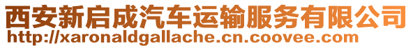 西安新啟成汽車運(yùn)輸服務(wù)有限公司