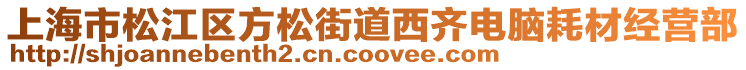 上海市松江區(qū)方松街道西齊電腦耗材經(jīng)營(yíng)部