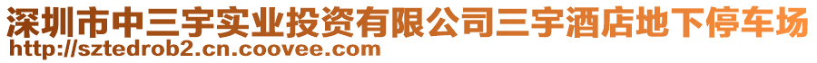深圳市中三宇實業(yè)投資有限公司三宇酒店地下停車場