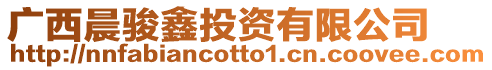 廣西晨駿鑫投資有限公司