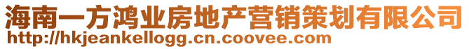 海南一方鴻業(yè)房地產(chǎn)營(yíng)銷策劃有限公司