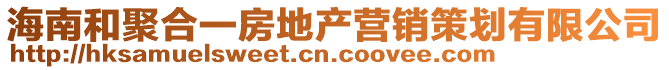 海南和聚合一房地產(chǎn)營(yíng)銷策劃有限公司
