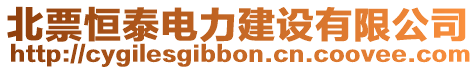 北票恒泰電力建設(shè)有限公司