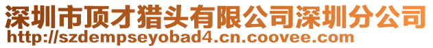 深圳市頂才獵頭有限公司深圳分公司