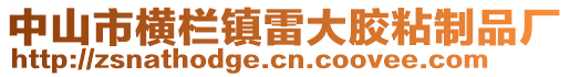 中山市橫欄鎮(zhèn)雷大膠粘制品廠