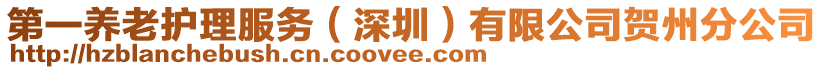 第一養(yǎng)老護(hù)理服務(wù)（深圳）有限公司賀州分公司