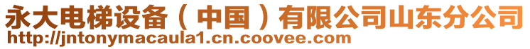 永大電梯設備(中國)有限公司山東分公司