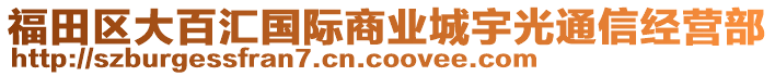 福田區(qū)大百匯國際商業(yè)城宇光通信經(jīng)營部