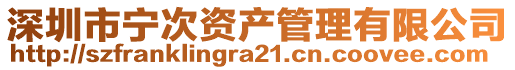 深圳市寧次資產(chǎn)管理有限公司