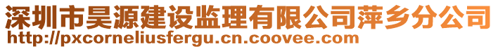 深圳市昊源建設監理有限公司萍鄉分公司