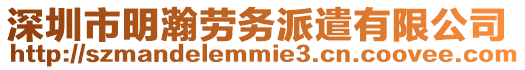 深圳市明瀚勞務(wù)派遣有限公司