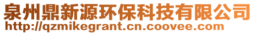 泉州鼎新源環(huán)保科技有限公司