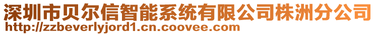 深圳市貝爾信智能系統(tǒng)有限公司株洲分公司