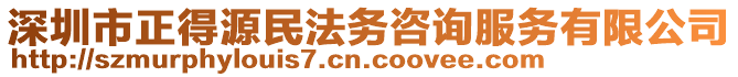 深圳市正得源民法務(wù)咨詢服務(wù)有限公司