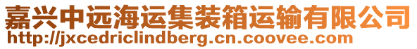 嘉興中遠海運集裝箱運輸有限公司