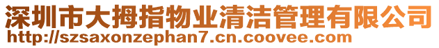 深圳市大拇指物業(yè)清潔管理有限公司