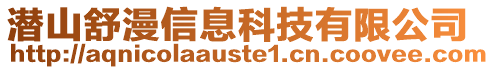 潛山舒漫信息科技有限公司