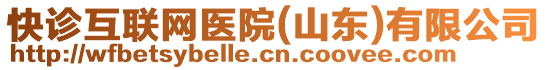 快診互聯(lián)網(wǎng)醫(yī)院(山東)有限公司