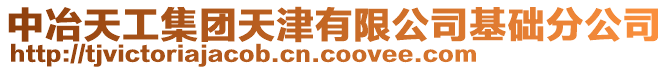 中冶天工集團(tuán)天津有限公司基礎(chǔ)分公司