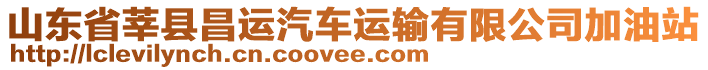 山東省莘縣昌運(yùn)汽車運(yùn)輸有限公司加油站