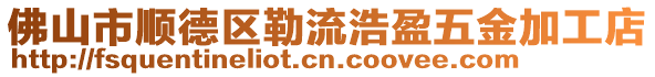 佛山市順德區(qū)勒流浩盈五金加工店